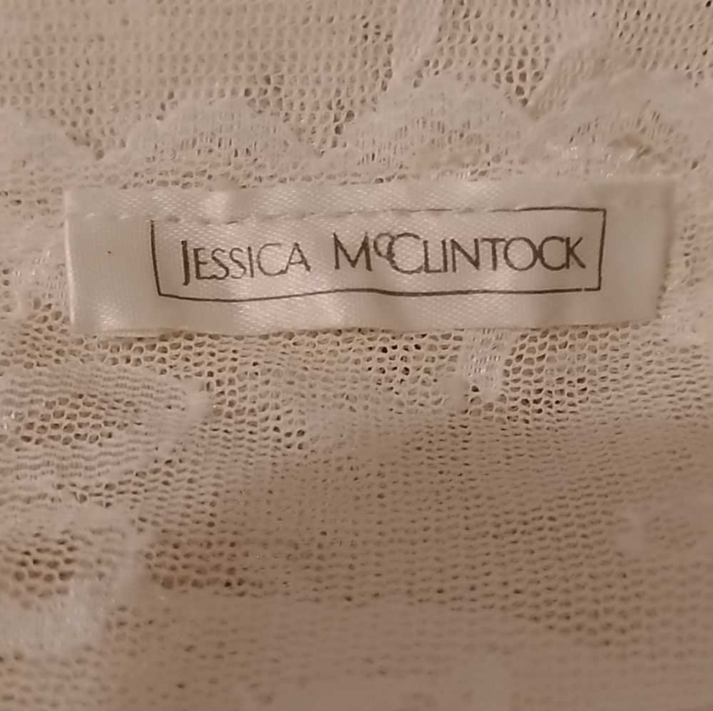 Laura Ashley Vtg Lace Scarf Ivory Romantic Feminine Wedding Elegant Victorian - Picture 7 of 7